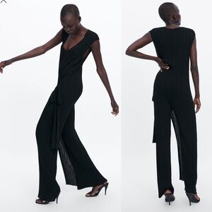 ZARA Tied Wrap Jumpsuit